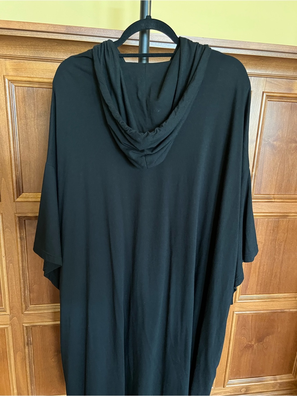 Yohji Yamamoto Jersey Jumbo Shirt with Hood Splash Pattern Black Size 3 (M/L) - Picture 8 of 16